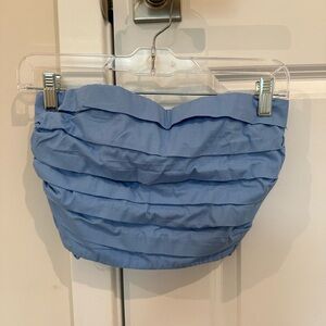 Abercrombie Women's Strapless Poplin Ruched Top